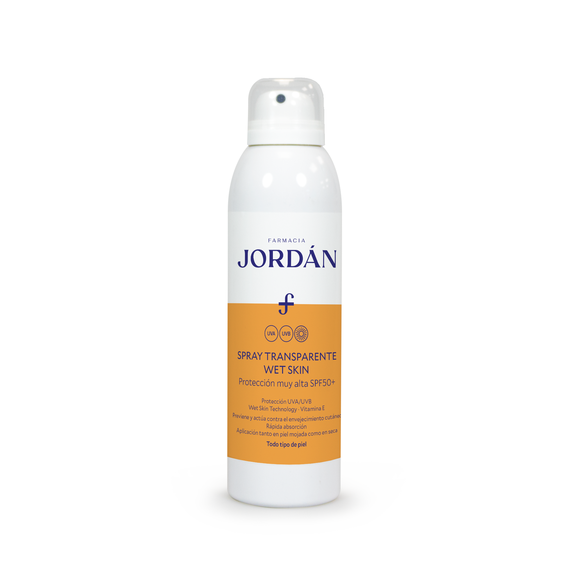 spray transparente wet skin spf 50+
