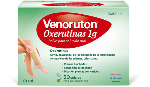pack-oxerutinas Venoruton Oxerutinas 1 g polvo para solución oral para piernas cansadas