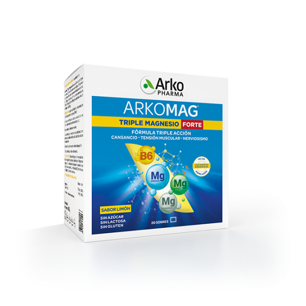 3D Arkomag Triple Magnesio Forte 20 sobres (con lateral)