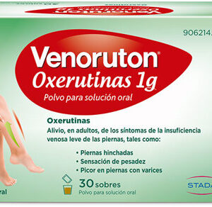 Venoruton Oxerutinas 1 g polvo para solución oral para piernas cansadas